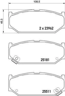 Produktbild von BREMBO Bremsbeläge Satz Vorne für SUZUKI SWIFT III (MZ, EZ) P 79 031