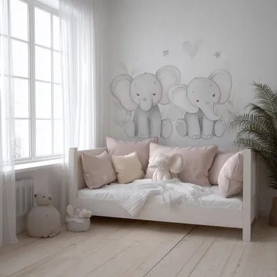 niedlicher Babyelefant – Decords Wandtattoo, Produktansicht 1