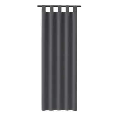 Produktbild von Dekoschal Ellen Anthrazit 140x145 cm – blickdichte Gardine mit Schlaufen, Microsatin Polyester, Sichtschutz für Wohnzimmer und Schlafzimmer