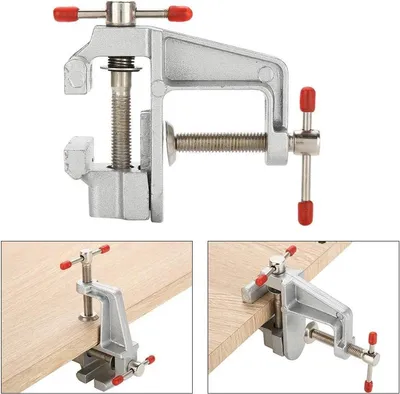 Tragbare Mini Tischklemme für Hobbyisten - Kleine Zange für Schmuck und Arbeiten, Multifunktionale Werkzeuge