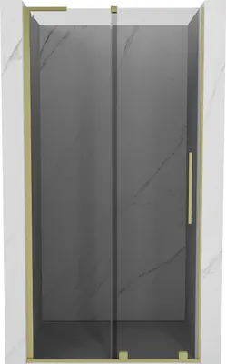 Image de Mexen Velar L porte coulissante 110 cm, graphite, or brossé - 871-110-003-41-55