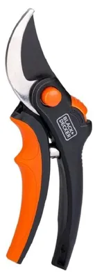 Immagine prodotto di Forbice da potatura - lame in acciaio temprato - 13 mm - nera/arancione