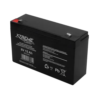 Produktbild von Xtreme Gel-Batterie 6V 15Ah wartungsfrei 82-204