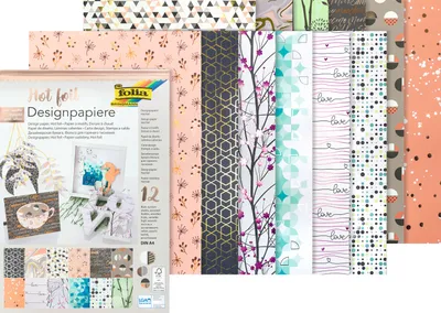 Produktbild von Folia 11849 - Kunstdruckpapierblock - 165 g/m² - 12 Blätter