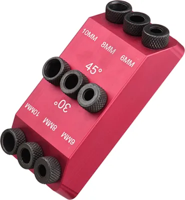 Produktbild von 30/45/90 Führungsschablone Bohrerführung Pocket Hole Jig 30 45 90 Grad Multi Angle Positioner für Holzbearbeitung