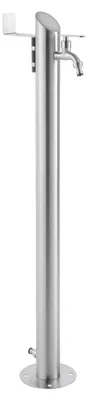 Produktbild von Wassersäule 93 cm, Edelstahl, winterfest, 2 Hahnverbinder, Schlauchhalter