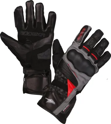 Produktbild von Modeka Panamericana Motorradhandschuhe, schwarz/rot, 8