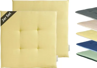 Produktbild von TOM TAILOR Outdoor Sitzkissen DOVE CHAIRPAD Gelb 40 x 40 cm