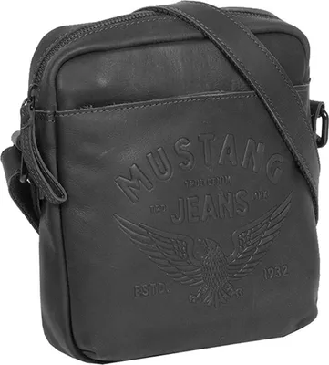 Produktbild von MUSTANG Leder Umhängetasche Valencia Sion Shoulder Bag Black schwarz