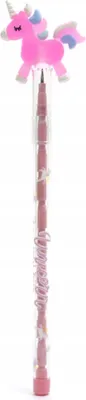 Produktbild von Bleistift HB Einhorn - Bleistift mit Radiergummi Figur - Schulbedarf für Kinder
