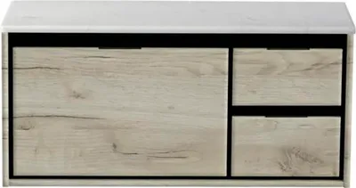 Obrázok produktu pre Kúpeľňová skrinka pod umývadlo Sanox Loft craft oak 101 x 47 x 46 cm