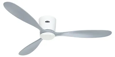 Zdjęcie produktu dla Energooszczędny wentylator sufitowy z pilotem Eco Plano Wood WiFi Biały / Jasnoszary