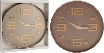 Produktbild von Wanduhr taupe oder terra Ø 50,7 cm farbig sortiert