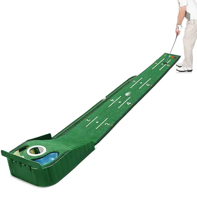 Zdjęcie produktu dla Mata do gry w golfa Mata do gry w golfa indoor ze zwrotem piłki i 3 dołkami
