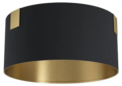 Image de Plafonnier EGLO TORTOLA 1 – Plafonnier en tissu – Plafonnier rond pour le salon, la chambre et le couloir – Ø 45 cm, E27