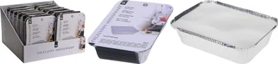 Obrázek produktu pro Aluminium Schüssel Schale mit Deckel 4 Stück 25x19cm