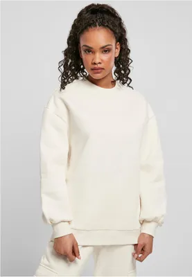 Produktbild von Urban Classics TB4025 | Ladies Organic Oversized Crew Damenpuli - Farbe: whitesand - Größe: S