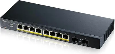 Produktbild von Zyxel GS1100-10HP v2 Unmanaged Gigabit Ethernet (10/100/1000) Power over Ethernet (PoE) Schwarz