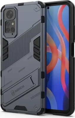 Produktbild von König Design Hülle kompatibel mit Xiaomi Redmi Note 11 / Note 11S Global Kunststoff Soft Handyhülle - Handy Case Grau