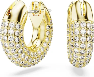 Zdjęcie produktu dla Swarovski 5636530 - Dextera Hoop - Złoty odcień - Kolczyki