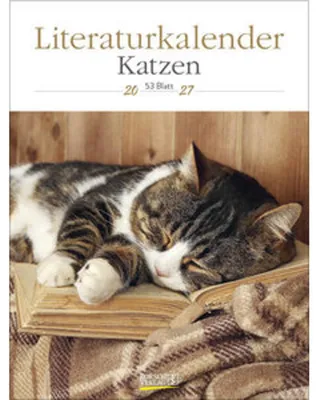 Produktbild von Korsch Wochenkalender Literaturkalender Katzen 2027, 24 x 32 cm, mit 53 Bildern und Zitaten