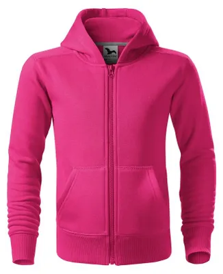 Immagine prodotto di Malfini - Felpa con cappuccio e zip integrale per bambini PP9691 (122) (rosso/rosa)