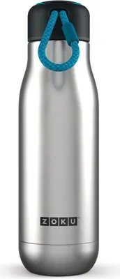 Obrázek produktu pro Termoska, 0,5 l, nerezová ocel/polypropylen, bez BPA, stříbrná - Zoku | Hydratace