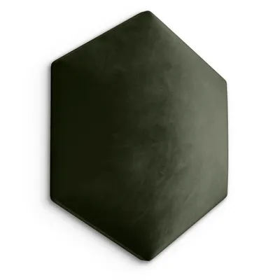 Produktbild von Muralo Polsterpaneel HEXAGON WANDKISSEN Wandpolster Bettkopfteil Wandpaneel Khaki 40 cm x 35 cm