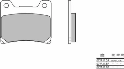 Zdjęcie produktu dla Klocki hamulcowe BREMBO Street Sintered Metal - 07YA11SP