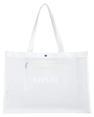 Image de REPLAY sac à épaule Tote Bag Dirty White blanc