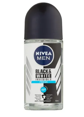 Produktbild von Nivea Deo Roll-on für Männer – Invisible Black & White Fresh 50 ml