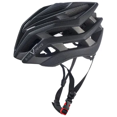 Obrázok produktu pre BLACK CREVICE - Dámska a pánska cyklistická prilba - RACE | Farba: Carbon | Veľkosť: M (55-58 cm)