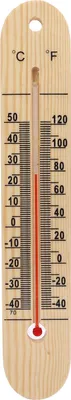 Obrázok produktu pre Nástenný teplomer, rozsah merania teploty: -40-50 °C, -40-122 °F, na vnútorné a vonkajšie použitie, domácnosť, skleník, chladnička, sklad