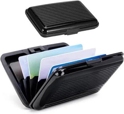 Immagine prodotto di Portabiglietti da visita in materiale per carte di credito, unisex, per 1-4 biglietti.