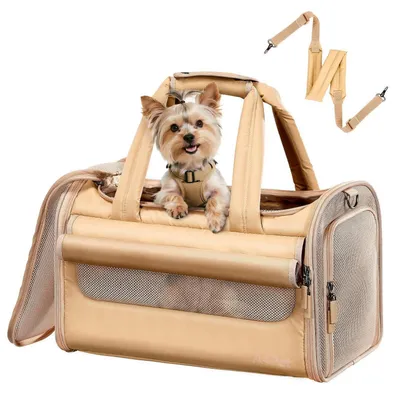 Produktbild von Hundetasche Flugzeugtauglich Wasserdicht Faltbar Khaki Größe M