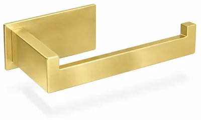 Produktbild von ECENCE Toilettenpapierhalter ohne Bohren selbstklebend Edelstahl 304 Gold