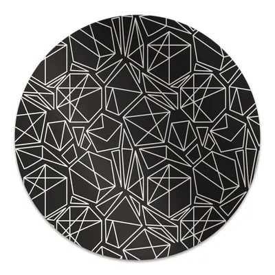 Produktbild von Rundmatte - Stuhlunterlage Bürostuhlunterlage - Rund Ø 100 cm - Bodenmatte - Fußmatte - Geometrische Formen