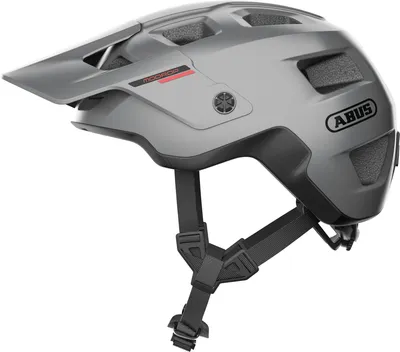 Produktbild von ABUS MTB-Helm MoDrop - robuster Fahrradhelm mit guter Belüftung für Mountainbiker - individuelle Passform - Unisex - Silber, Größe L (57-61 cm)