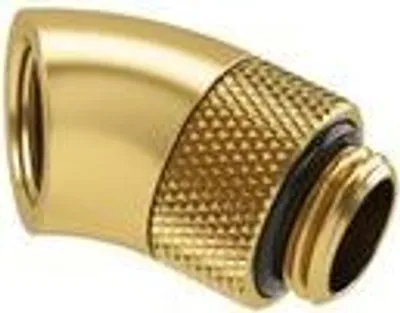 Produktbild von Barrow Adapter 45 Grad G1/4 Zoll AG auf G1/4 Zoll IG - drehbar, gold