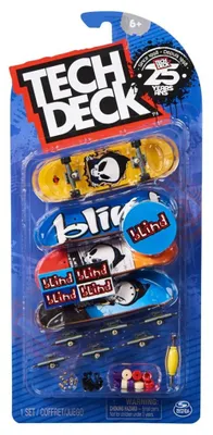 Produktbild von Fingerboard-Set Tech Deck Blind, 4-teilig, 9,6 cm