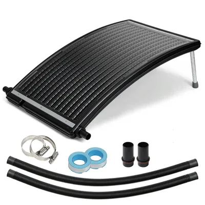 Zdjęcie produktu dla Yakimz kolektor słoneczny podgrzewacz basenowy ogrzewanie słoneczne podgrzewacze basenowe system solarny gorąca woda prysznic ogrodowy 110 x 69 x 14 cm do basenu