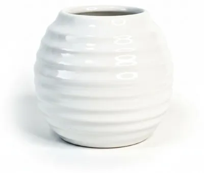 Zdjęcie produktu dla Tykwa Ceramiczna "Opona" Kubek do Yerba Mate - (Biała) 280 ml