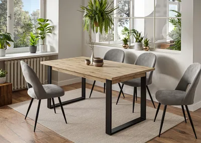 Produktbild von Möbelset ART- O Artisan Eiche, Polsterstoff:Grau Velvet