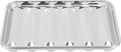 Obrázok produktu pre Forma na klobásy Silver 6 dutín na hot dogy Forma z nehrdzavejúcej ocele Jednoduché použitie Čistenie Odolná univerzálna panvica na hot dogy pre parnú kuchyňu