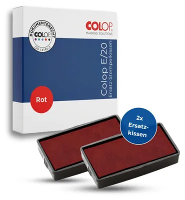 Produktbild von Colop E/20, Rot, Schwarz, Rot, Erwachsener, Unisex, Printer 20 Printer 20/1 Set Printer 20 Green Line Printer 20 Microban Printer 20 Stocktext, 1 Stück(e)