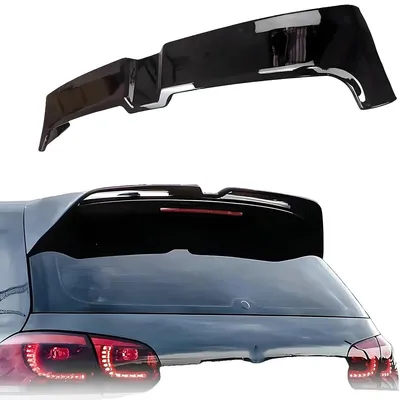 Image de Spoiler arrière, matériau durable, installation facile, couleur noire