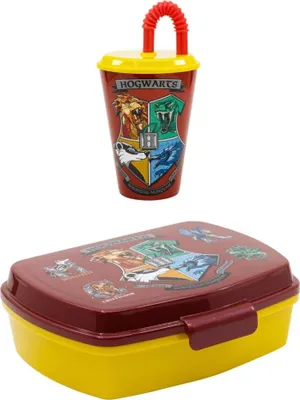 Produktbild von Harry Potter 2 teiliger Set Lunchbox mit Trinkbecher