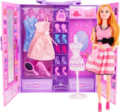 Produktbild von Puppe + Puppengarderobe + Kleidung Schuhe Geschenkset Zubehör