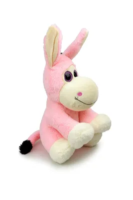 Produktbild von Plüschtier Esel 30 cm rosa – Weiches Kuscheltier, Stofftier