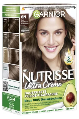 Obrázok produktu pre Garnier Nutrisse, 6N Nude Prírodná tmavo blond, Farba na vlasy